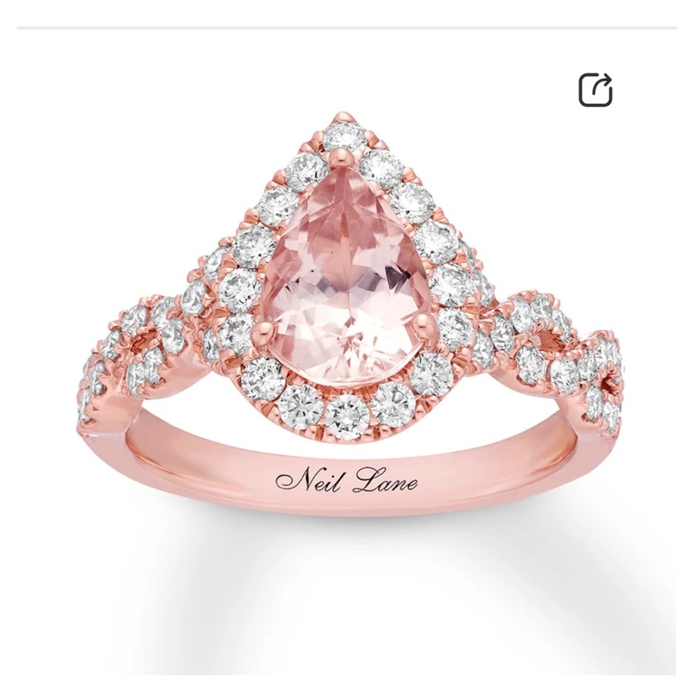 Neil Lane Rose Gold and Diamond Ring